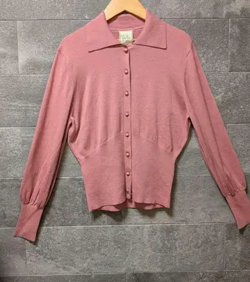 Sybilla 핑크 버튼 가디건