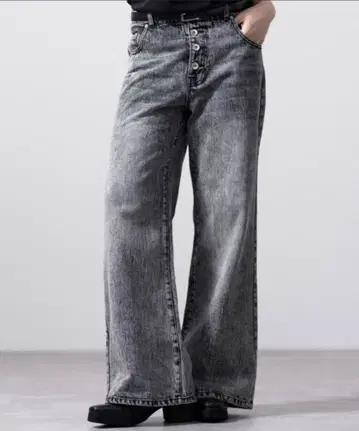 CLEL 빈티지 디자인 탈론 데님 그레이 XS