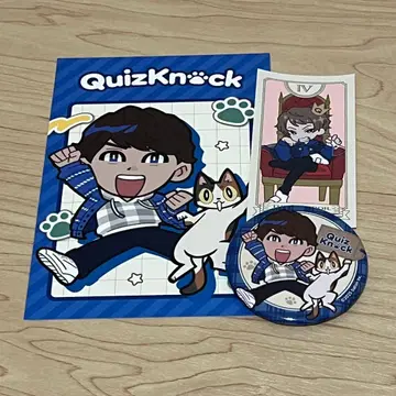 QuizKnock 스가이 슌키 마네키네코 캔뱃지 엽서 타로 카드