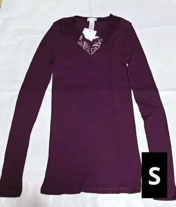 택 포함 새상품 고급 한로 실크울 상의 이너 긴팔 S