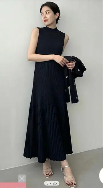 세미 머메이드 니트 원피스