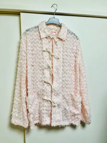 MASU 24SS FLUFFY PAJAMA SHIRT pink