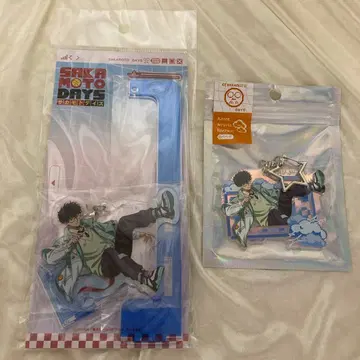 사카모토 데이즈 데코라 아크릴 스탠드 아크릴 키링 여름 생 세트