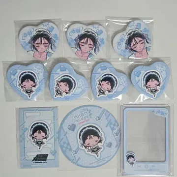 에이리언 스테이지 스아 캔 배지 코스터 포토 카드 데코 케이스 특전