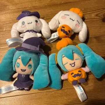 하츠네 미쿠 x 시나모롤 마스코트 ~할로윈~ 전 4종 컴플리트 세트