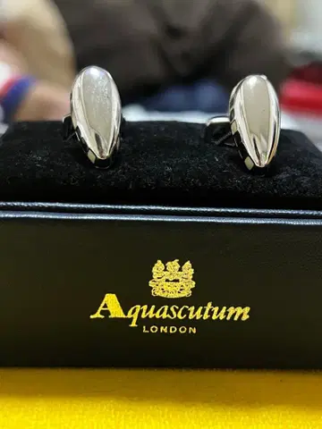 Aquascutum 실버 커프 링크스