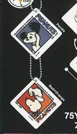 PEANUTS 75주년 아크릴 키체인 2세트