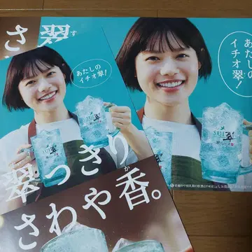 스기사키 하나 산토리 포스터 2장