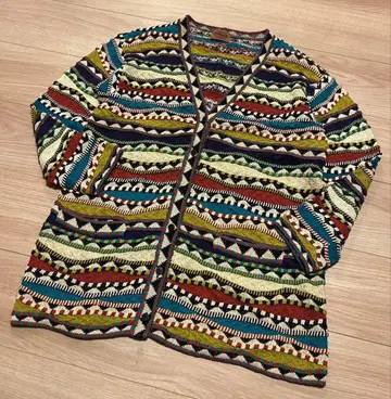 미쏘니 여성용 3D 니트 가디건 이탈리아제