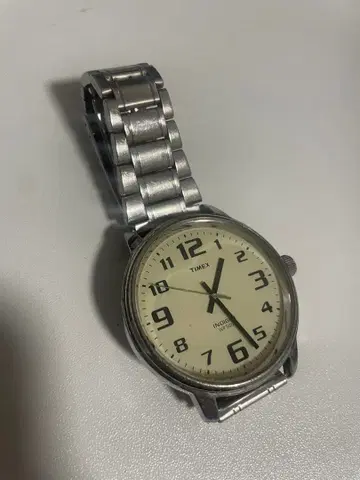 Timex 실버 스테인리스 시계