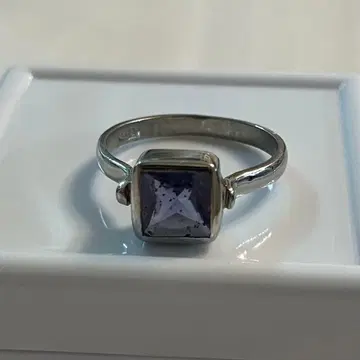 실버 아이올라이트 선스톤 반지 8.5호