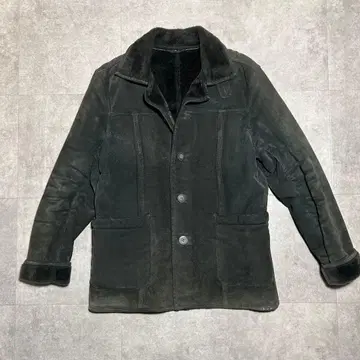 격렬한 LZG 가죽 무스탕 커버올 46 M~L 모스 정가 6만