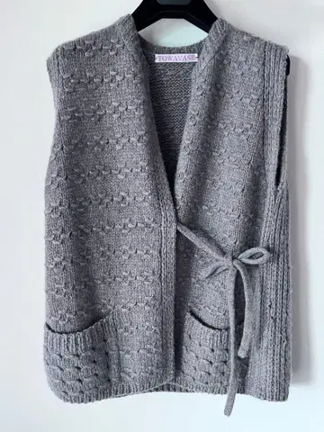 토와바즈 베스트 파니에 캐시미어 가디건