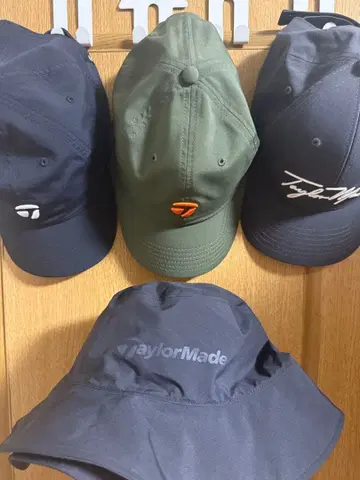 TaylorMade 캡 4종 세트