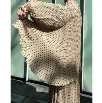 클라네 DOT JACQUARD SMOCK TOPS