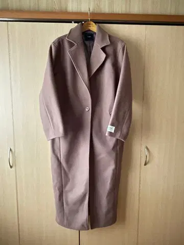 브라운 롱 코트 벨트 포함 리디 미사용