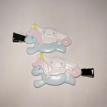 산리오 시나모롤 시나몬 헤어 클립 유니콘