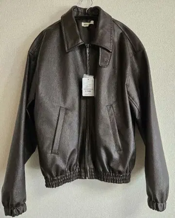 FREAK'S STORE 집업 스탠드 카라 블루종 브라운