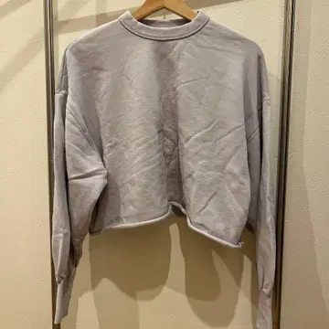 크롭 기장 맨투맨