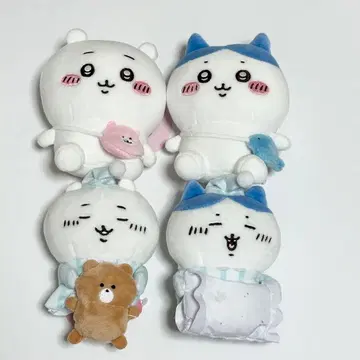 치이카와 (먼작귀) 걸이 봉제 인형 졸려요 하치와레 앉은 미니 봉제 인형