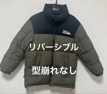 FIRST DOWN 다운 자켓 올리브 블랙