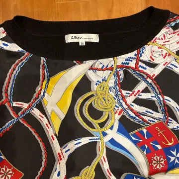 Z9AV 로프와 국기 디자인 긴팔 상의 38