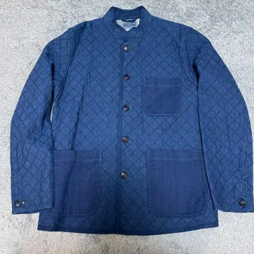 BLUE BLUE 자 indigo 마오 칼라 커버올