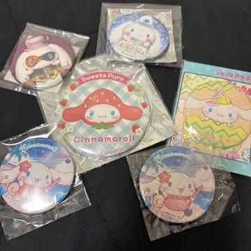 퓨로랜드 시나모롤 캔뱃지 세트