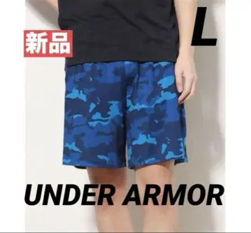 택 포함 새상품 언더아머 하프 팬츠 L 사이즈 남성용 카모 패턴