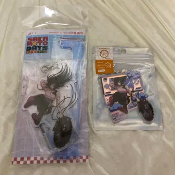 사카모토 데이즈 데코라 아크릴 스탠드 아크릴 키링 대불 세트