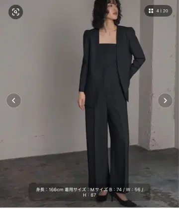 블랙 팬츠 셋업 M 사이즈