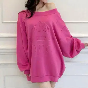 하마사키 아유미 콜라보 royalparty 맨투맨 핑크