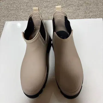 MILADY 사이드 고어 레인부츠 아이보리 M