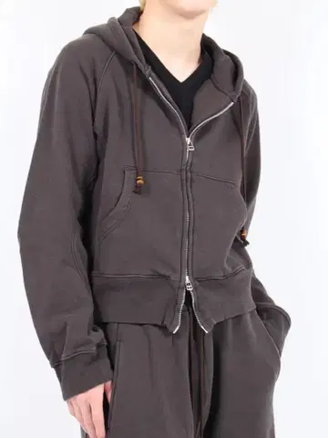 NVRFRGT PANELLED ZIP UP HOODIE