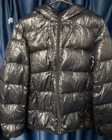 유니클로 +J 질 샌더 다운 블랙 지퍼 울트라 라이트 다운 M