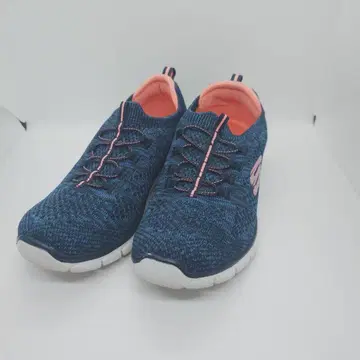 새상품급 Skechers 메모리폼 스니커즈 네이비 24cm
