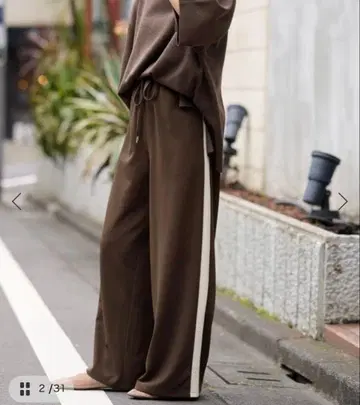 JOURNAL STANDARD relume 컷 저지 라인 팬츠