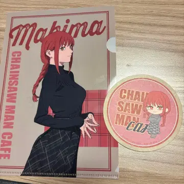 체인소 맨 카페 오사카 마키마 클리어 파일 코스터