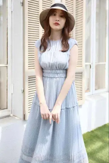 Herlipto 도트 원피스 블루