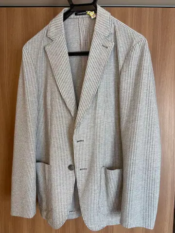 스트라이프 테일러드 자켓