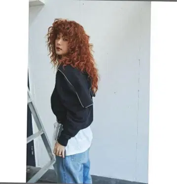 로즈버드 후드 지퍼 트레이닝복 블랙