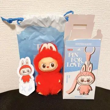 러브브 알파벳 X 봉제 인형 펜던트 마스코트 팝마트