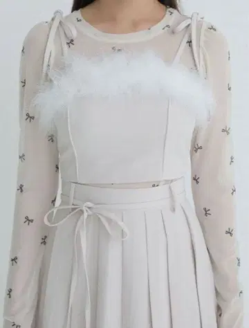 BUBBLES 퍼 뷔스티에 셋업