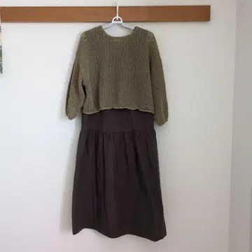 활용도 필수! INDIVI 니트와 원피스 세트