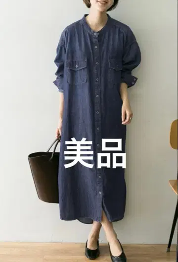 URBAN RESEARCH 데님 오버 셔츠 원피스