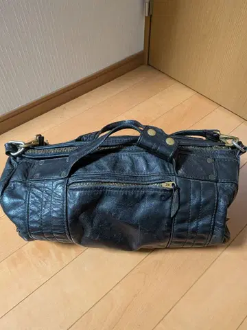 랑그리츠 가죽 블랙 가죽 백