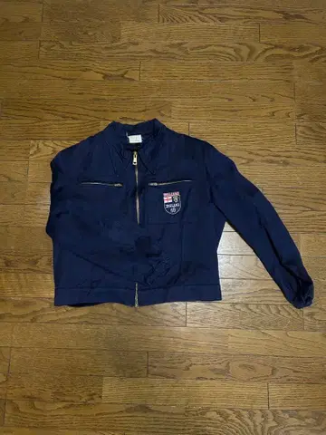 블루종 자켓 네이비 남성용 M 사이즈 상당 짧은 기장