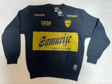 Samurize 로고 프린트 맨투맨 블랙 택 포함 M