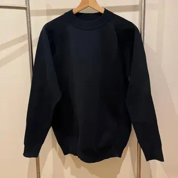 네이비 크루넥 스웨터 M