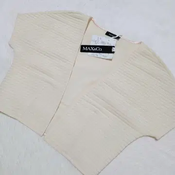 새상품 MAX&Co. 볼레로 가디건 아이보리 S 맥스앤코